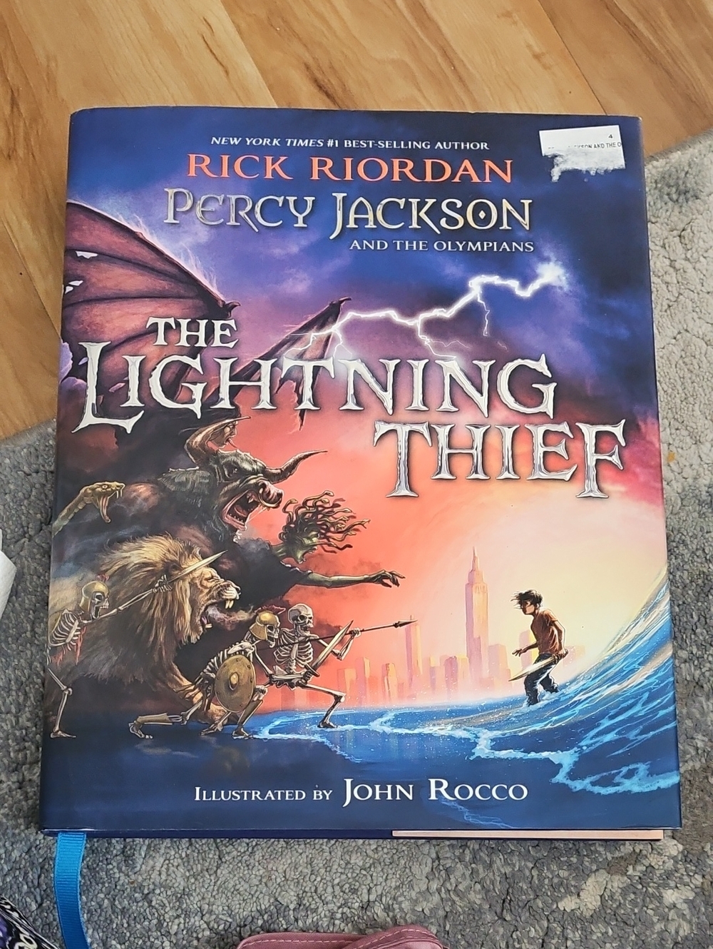 Percy Jackson: The Lightning Thief - Blue Hard  Cover